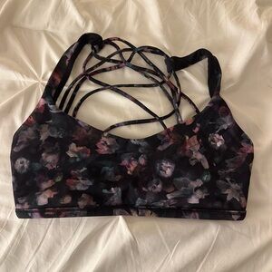 lululemon athletica energy bra floral pattern
